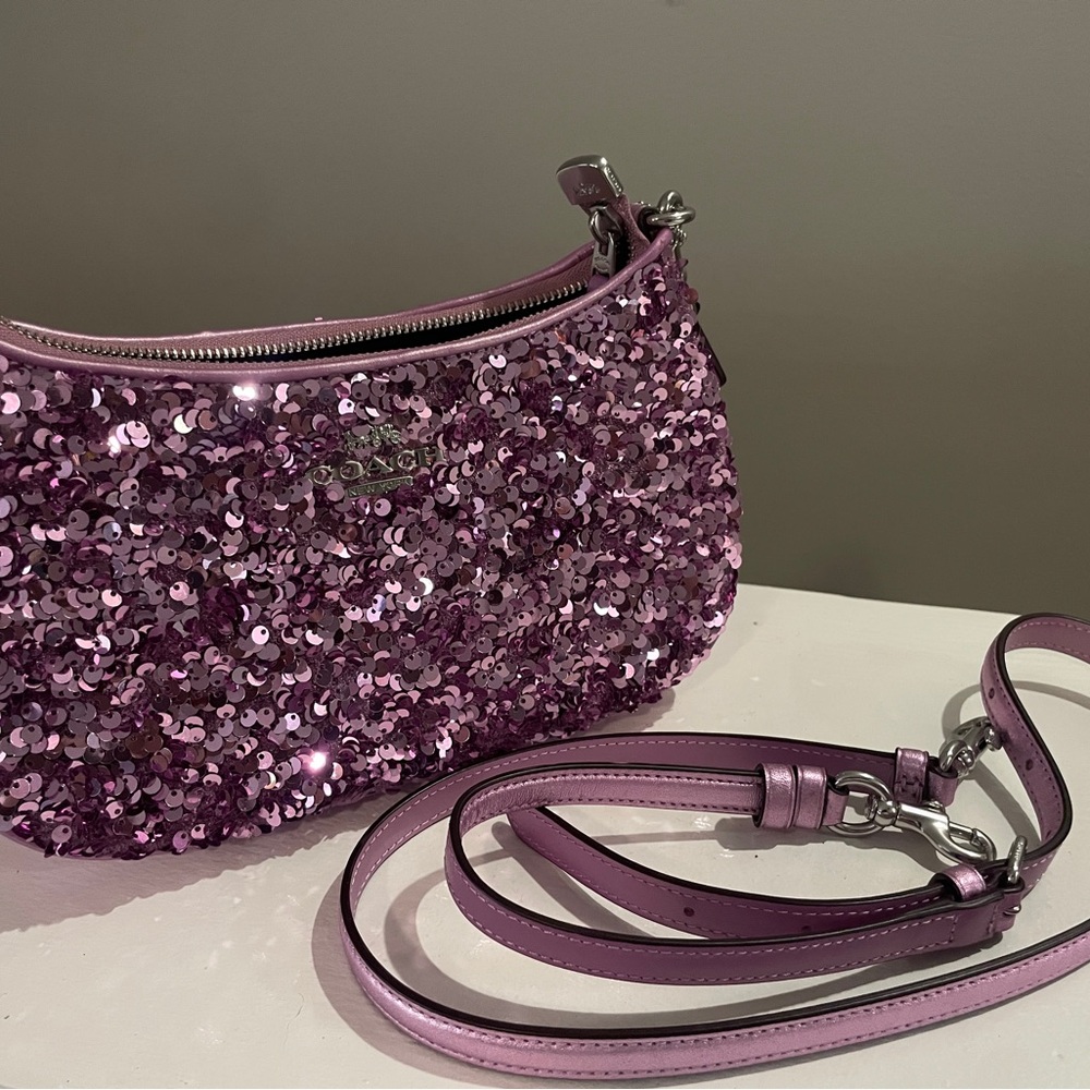 Coach Terri Sequin Shoulder Bag - Picture 4 of 9